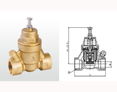 埃美柯黃銅過濾型減壓閥結(jié)構(gòu)圖